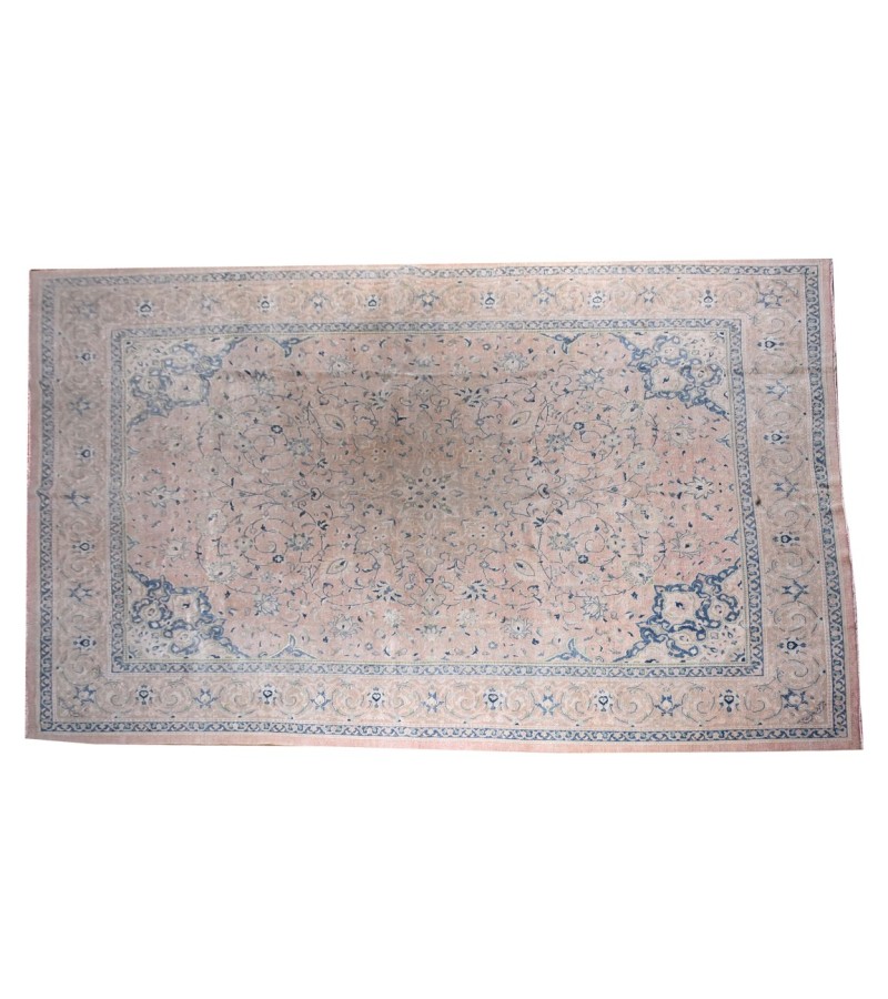 10 X 13 Feet . All over Flower Pattern Rug ,  Hand Knotted Living Room Rug , Border Pattern Oushak Rug , No Repeair PErfect Condition