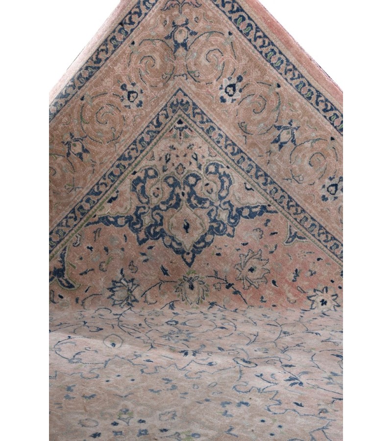 10 X 13 Feet . All over Flower Pattern Rug ,  Hand Knotted Living Room Rug , Border Pattern Oushak Rug , No Repeair PErfect Condition