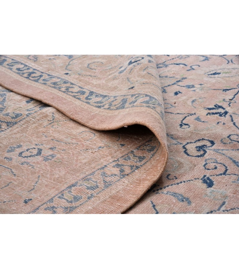 10 X 13 Feet . All over Flower Pattern Rug ,  Hand Knotted Living Room Rug , Border Pattern Oushak Rug , No Repeair PErfect Condition