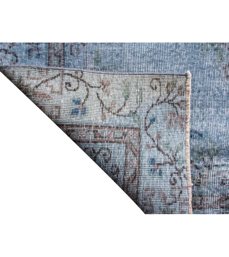 5 X 9 Feet.  Blue Color Madallion  Pattern Rug , Turkish Hand Knotted Area Rug , Living Room Antique Rug , Anatolian Oushak Rug , Persian Rug