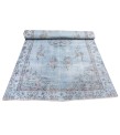 5 X 9 Feet.  Blue Color Madallion  Pattern Rug , Turkish Hand Knotted Area Rug , Living Room Antique Rug , Anatolian Oushak Rug , Persian Rug 