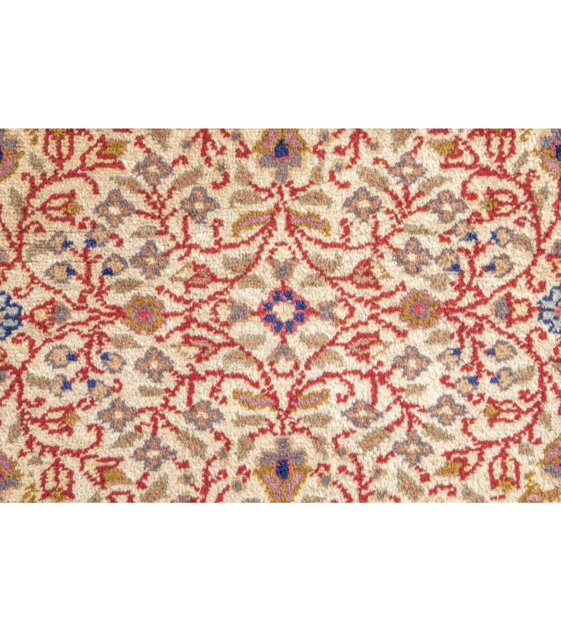 6 X 9 Feet . All over Flower Pattern , Brown in Rainbown Colors Rug , Turkish Hand Knotted Living Room Rug, No Repeair PErfect Condition