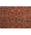 6 X 9 Feet . All over Flower Pattern , Brown in Rainbown Colors Rug , Turkish Hand Knotted Living Room Rug, No Repeair PErfect Condition