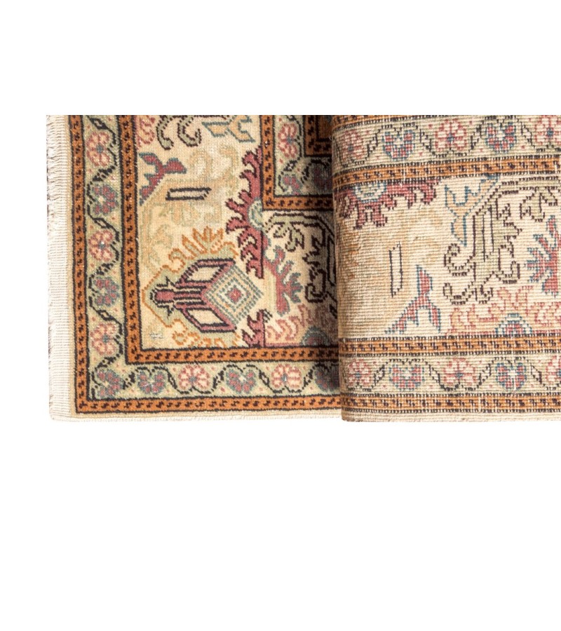 7 x 10 Feet . Perfect Madallion in Pastel Colors Rug , Turkish Hand Knotted Persian Rug , Living Room Rug , No Repeair Perfect Condition