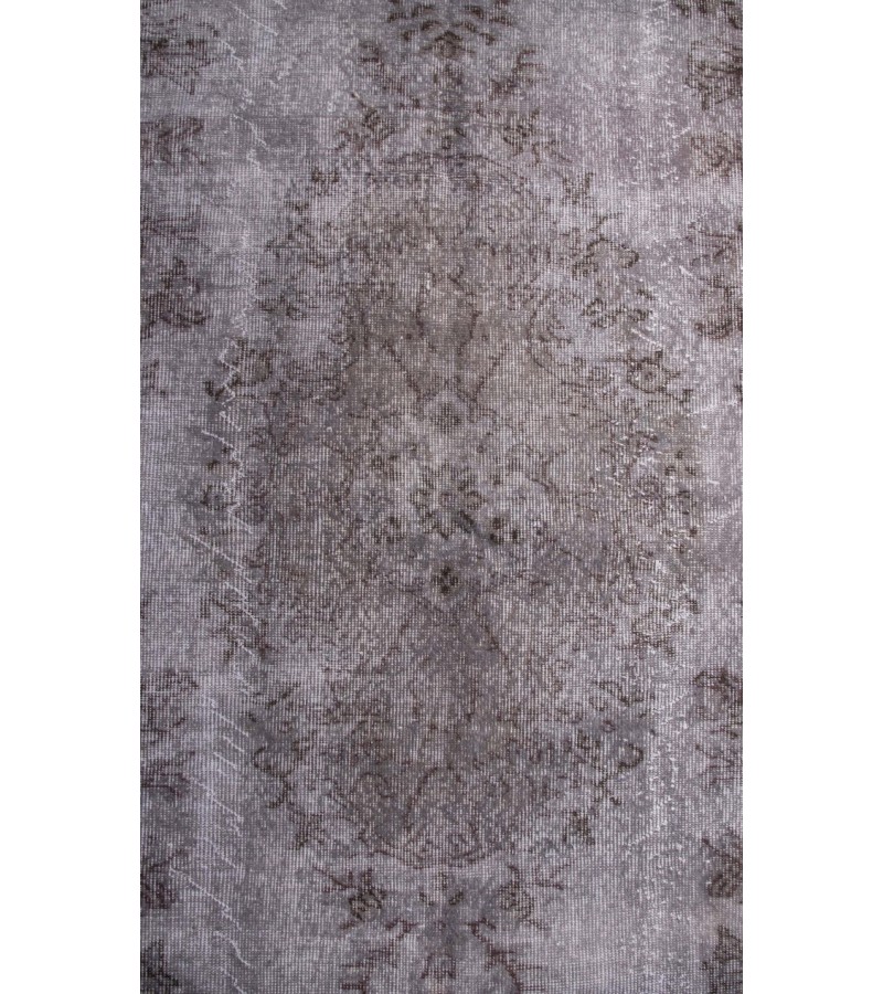 6 X 9 Feet . Flowers PAttern , PErfect Madallion Rug , Gray Color Antique Rug , Turkish Hand KNotted Rug , No Repeair PErfect Condition