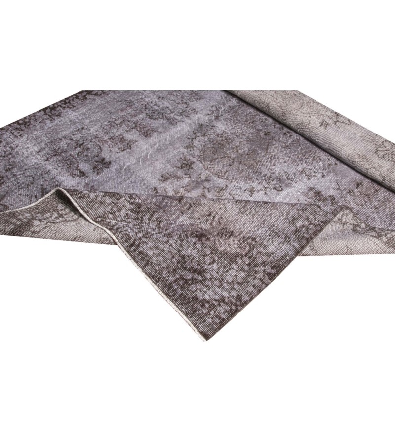 6 X 9 Feet . Flowers PAttern , PErfect Madallion Rug , Gray Color Antique Rug , Turkish Hand KNotted Rug , No Repeair PErfect Condition