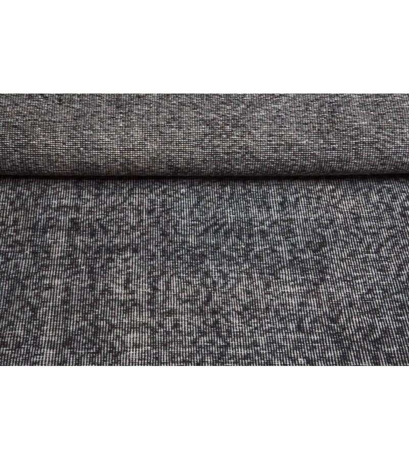 6 X 9 Feet . Anthracite Color Rug , Turkish Hand KNotted Antique Rug , Living Room Anatolian Rug , No Repeair Perfect condition