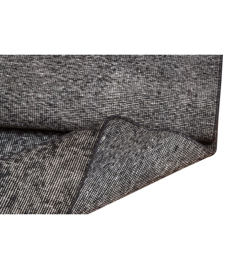 6 X 9 Feet . Anthracite Color Rug , Turkish Hand KNotted Antique Rug , Living Room Anatolian Rug , No Repeair Perfect condition