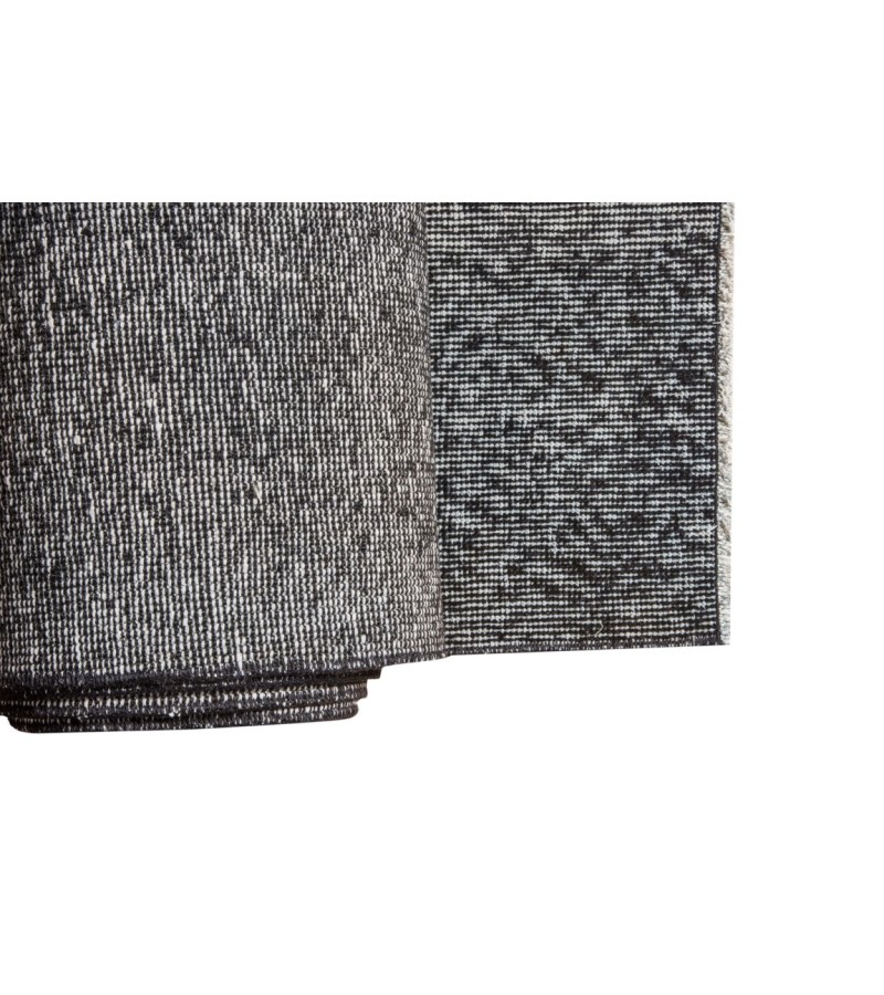 6 X 9 Feet . Anthracite Color Rug , Turkish Hand KNotted Antique Rug , Living Room Anatolian Rug , No Repeair Perfect condition