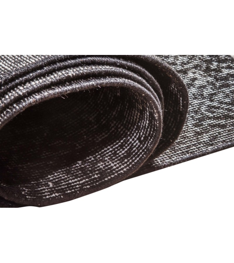 6 X 9 Feet . Anthracite Color Rug , Turkish Hand KNotted Antique Rug , Living Room Anatolian Rug , No Repeair Perfect condition