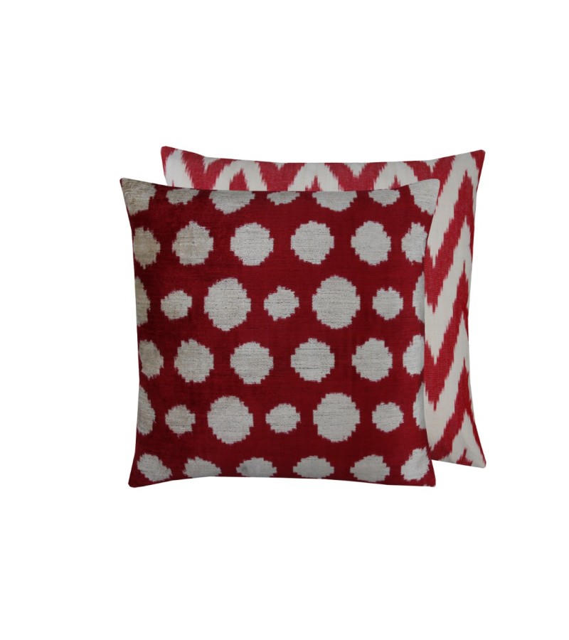 1.6 X 1.6 Feet . Turkish Anatolian Geometric Pillow, Striped Wool Pillow,  Kilim Rug Pillow, Boho Antique Pillow ,  Silk Velvet Pillow