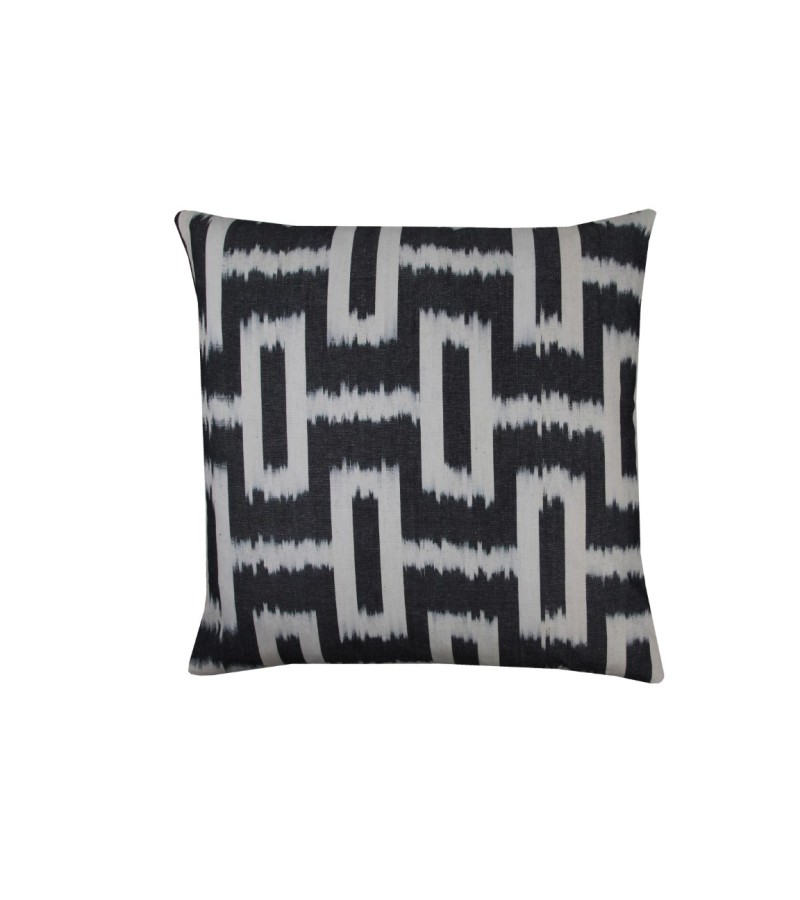 1.6 X 1.6 Feet . Turkish Anatolian Geometric Pillow, Striped Wool Pillow,  Kilim Rug Pillow, Boho Antique Pillow ,  Silk Velvet Pillow