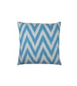1.6 X 1.6 Feet . Turkish Anatolian Geometric Pillow, Striped Wool Pillow,  Kilim Rug Pillow, Boho Antique Pillow ,  Silk Velvet Pillow