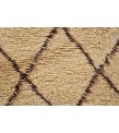 5X9 Feet . Modern Carpet, Turkish Shaggy Tulu rug ,handmade shaggy rug , Oversize Beige in Brown Details Colors high Pile Designer rug