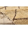 5X9 Feet . Modern Carpet, Turkish Shaggy Tulu rug ,handmade shaggy rug , Oversize Beige in Brown Details Colors high Pile Designer rug