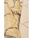 5X9 Feet . Modern Carpet, Turkish Shaggy Tulu rug ,handmade shaggy rug , Oversize Beige in Brown Details Colors high Pile Designer rug