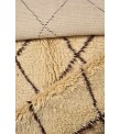 5X9 Feet . Modern Carpet, Turkish Shaggy Tulu rug ,handmade shaggy rug , Oversize Beige in Brown Details Colors high Pile Designer rug