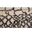 7X10 Feet . Modern Carpet, Turkish Shaggy Tulu rug ,handmade shaggy rug , Oversize Beige in Black details Colors high Pile Designer rug