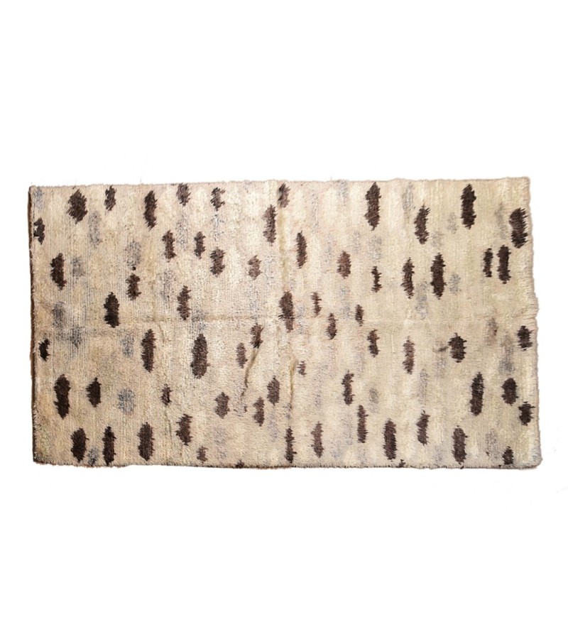 6x9 Feet. Modern Carpet, Turkish Shaggy Tulu rug ,handmade shaggy rug , Oversize Beige in Brown  Colors high Pile Designer rug