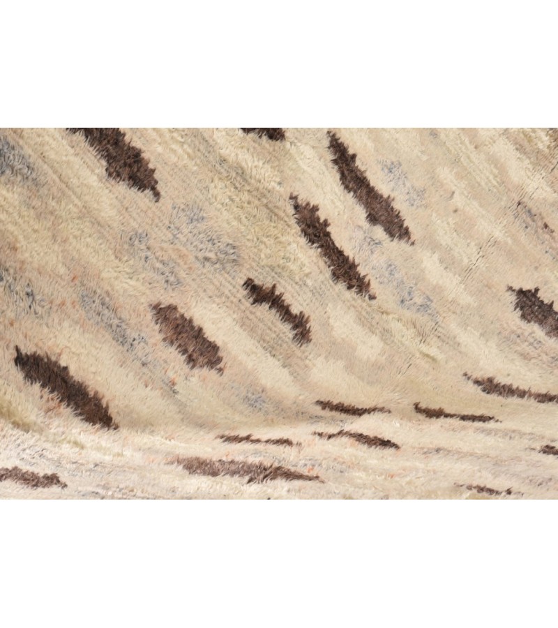 6x9 Feet. Modern Carpet, Turkish Shaggy Tulu rug ,handmade shaggy rug , Oversize Beige in Brown  Colors high Pile Designer rug