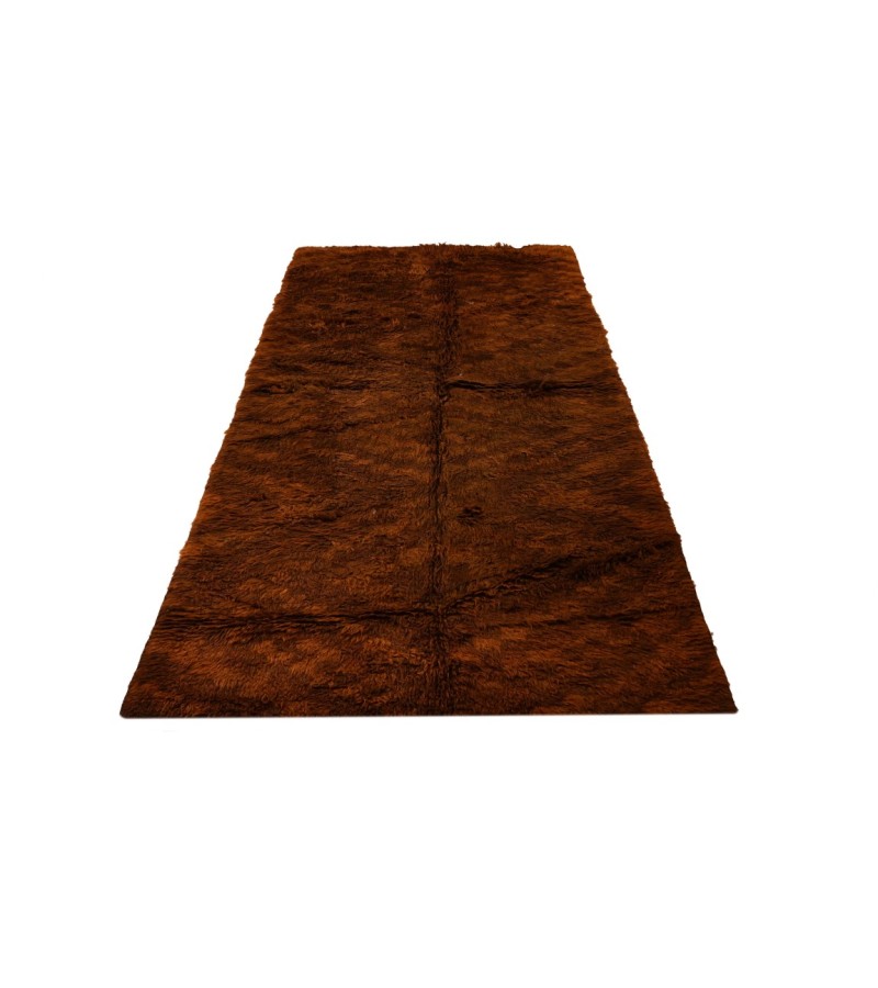 5X8 Feet . Modern Carpet, Turkish Shaggy Tulu rug ,handmade shaggy rug , Oversize Brown  Colors high Pile Designer rug