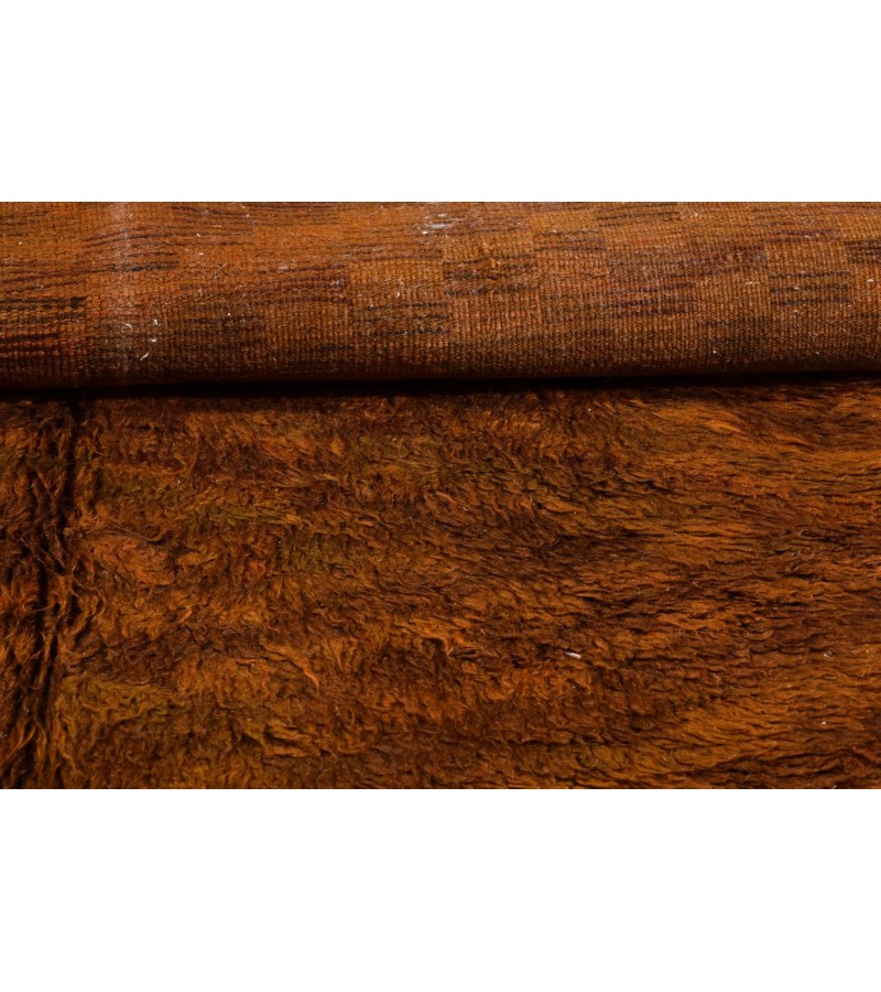 5X8 Feet . Modern Carpet, Turkish Shaggy Tulu rug ,handmade shaggy rug , Oversize Brown  Colors high Pile Designer rug