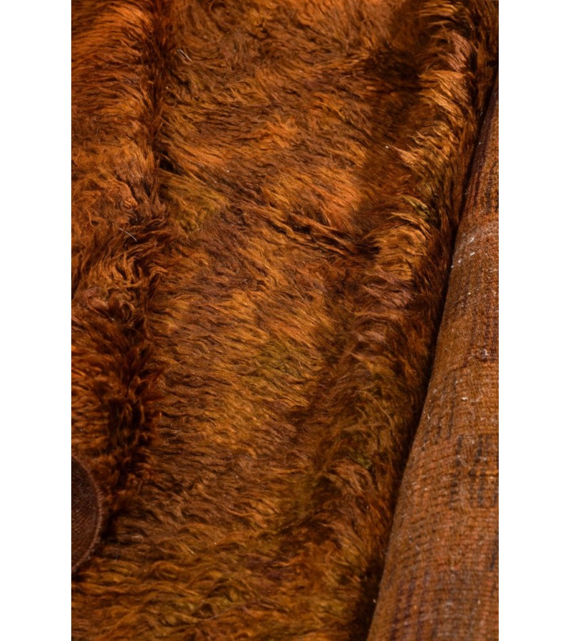 5X8 Feet . Modern Carpet, Turkish Shaggy Tulu rug ,handmade shaggy rug , Oversize Brown  Colors high Pile Designer rug