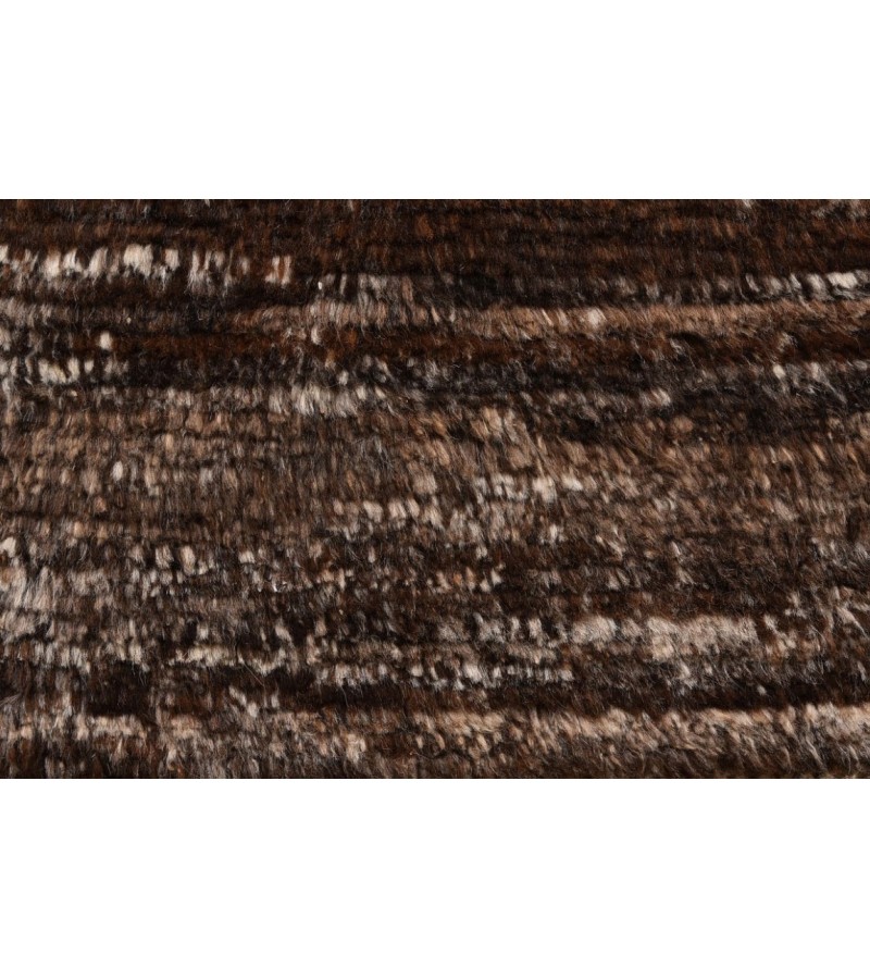 6X8 Feet . Modern Carpet, Turkish Shaggy Tulu rug ,handmade shaggy rug , Oversize Brown in Beige Colors high Pile Designer rug