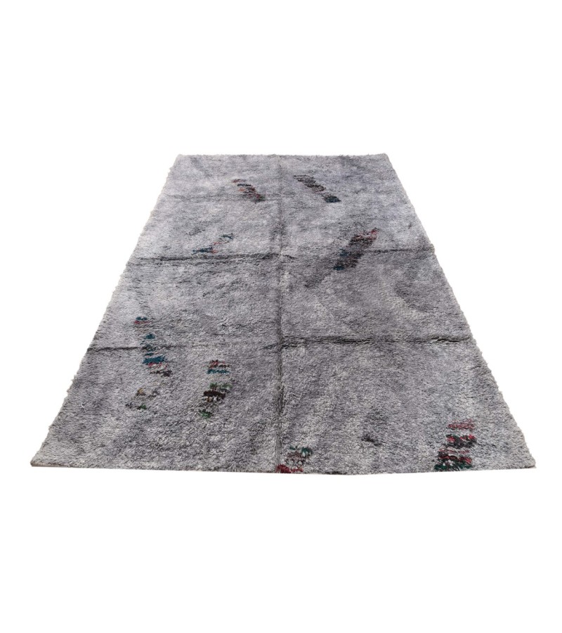 6X9 Feet . Modern Carpet, Turkish Shaggy Tulu rug ,handmade shaggy rug , Oversize Gray  Colors  , high Pile Designer rug