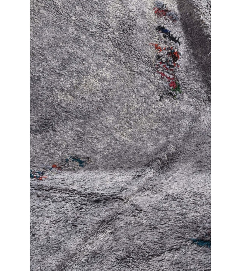 6X9 Feet . Modern Carpet, Turkish Shaggy Tulu rug ,handmade shaggy rug , Oversize Gray  Colors  , high Pile Designer rug