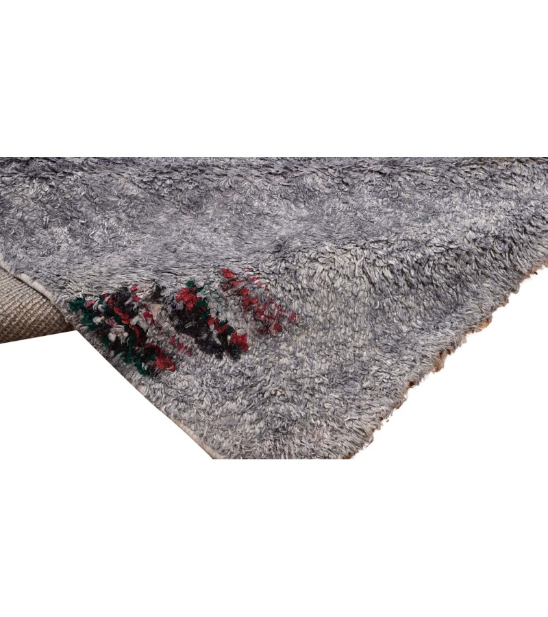 6X9 Feet . Modern Carpet, Turkish Shaggy Tulu rug ,handmade shaggy rug , Oversize Gray  Colors  , high Pile Designer rug