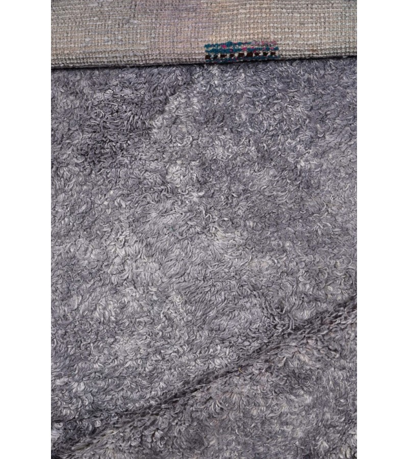 6X9 Feet . Modern Carpet, Turkish Shaggy Tulu rug ,handmade shaggy rug , Oversize Gray  Colors  , high Pile Designer rug