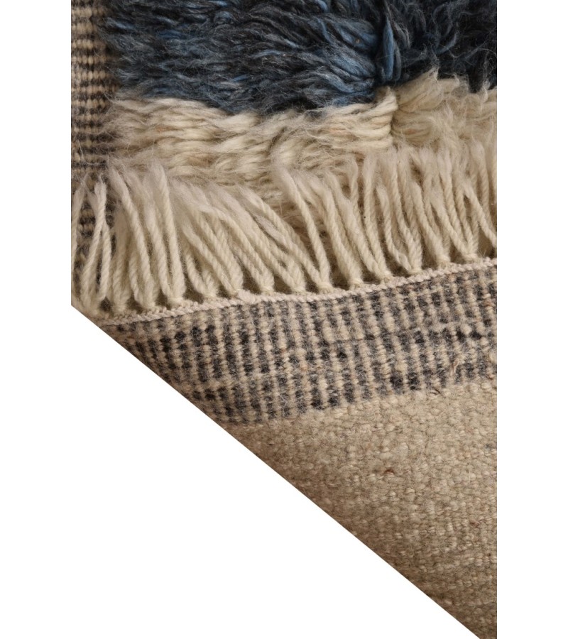 7X10 Feet . Modern Carpet, Turkish Shaggy Tulu rug ,handmade shaggy rug , Oversize Beige in Beige  details Colors high Pile Designer rug