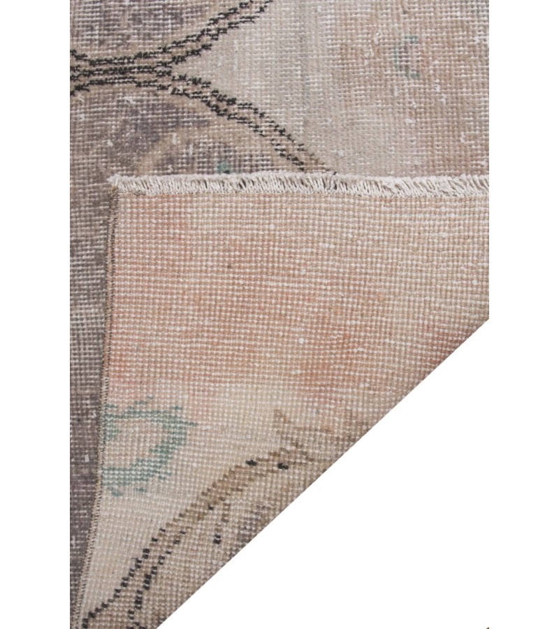 3X11 Feet . Turkish Anatolian Hand knotted Runner Rug , Faded Rug , Large Size Antiqe  PAttern Runner Rug , No Repeair Perfect Condtion , Runner Rug