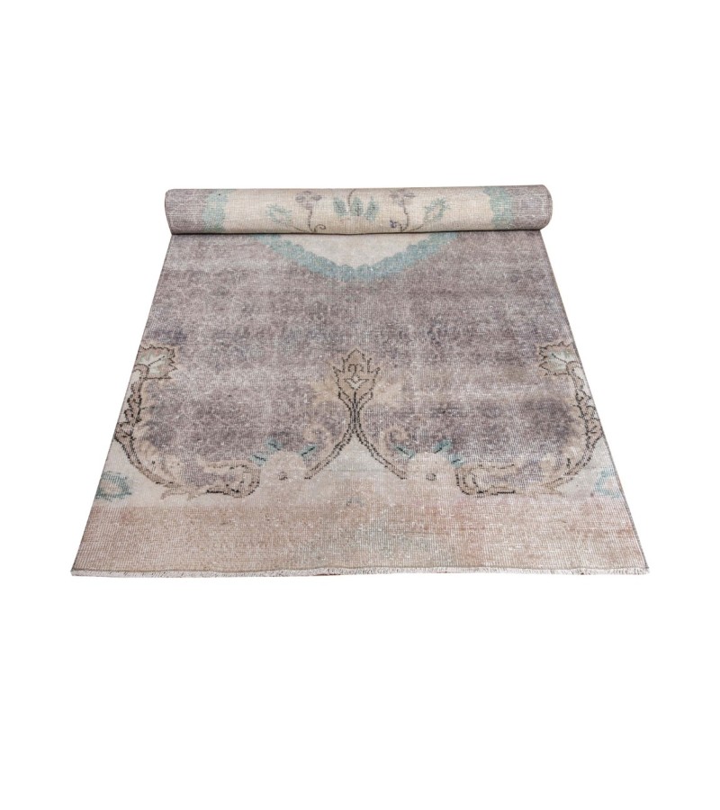 3X11 Feet . Turkish Anatolian Hand knotted Runner Rug , Faded Rug , Large Size Antiqe  PAttern Runner Rug , No Repeair Perfect Condtion , Runner Rug