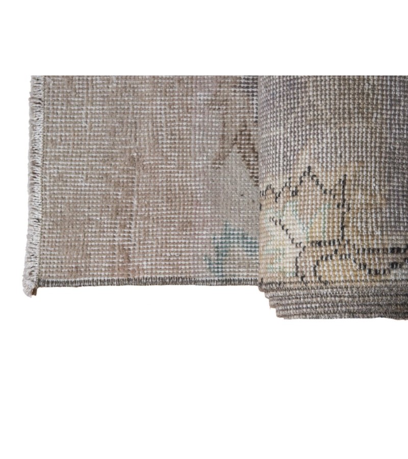 3X11 Feet . Turkish Anatolian Hand knotted Runner Rug , Faded Rug , Large Size Antiqe  PAttern Runner Rug , No Repeair Perfect Condtion , Runner Rug