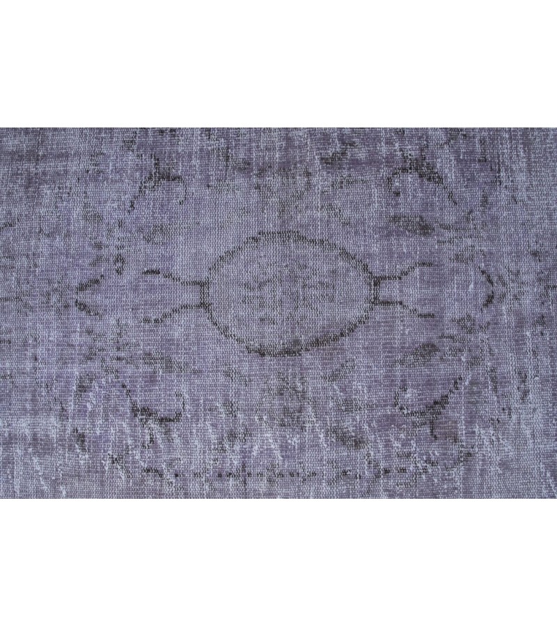 3X9 Feet . Gray Color Vintage Runner Rug , Turkish Anatolian Hand Knotted Rug , No Repair Perfect Condition , Runner Rug