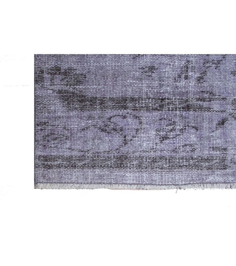 3X9 Feet . Gray Color Vintage Runner Rug , Turkish Anatolian Hand Knotted Rug , No Repair Perfect Condition , Runner Rug