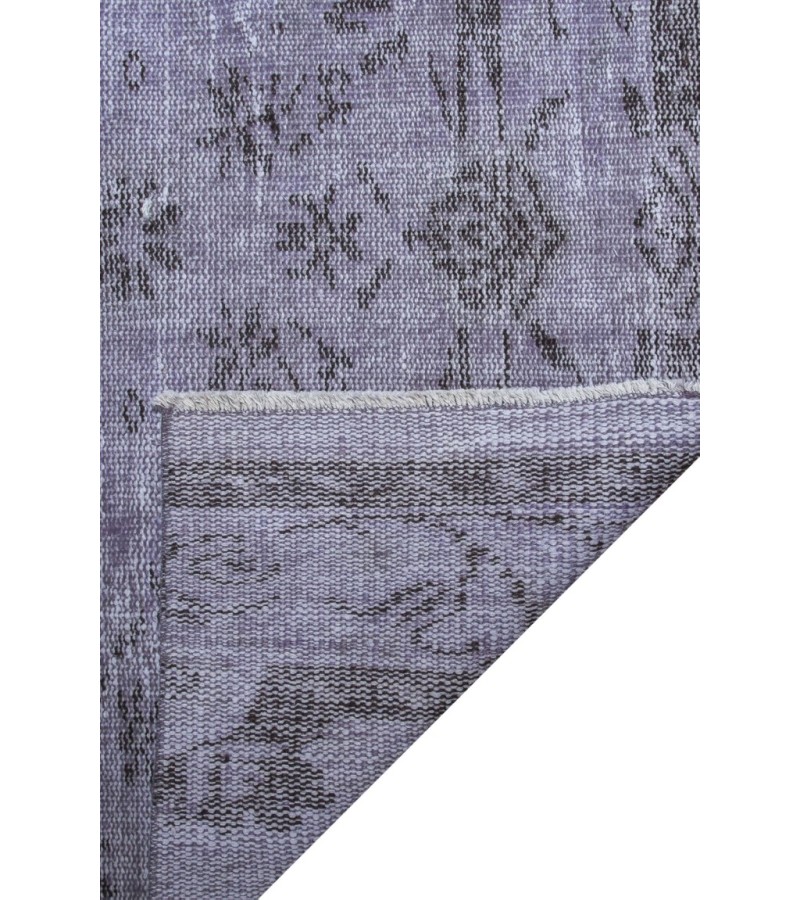 3X9 Feet . Gray Color Vintage Runner Rug , Turkish Anatolian Hand Knotted Rug , No Repair Perfect Condition , Runner Rug