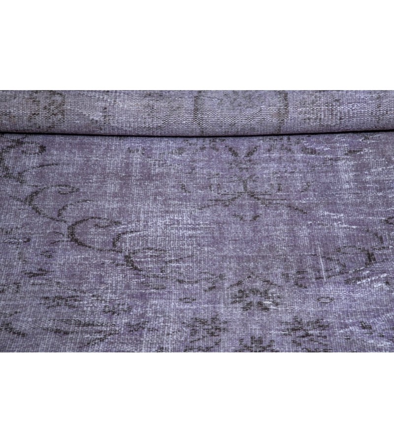 3X9 Feet . Gray Color Vintage Runner Rug , Turkish Anatolian Hand Knotted Rug , No Repair Perfect Condition , Runner Rug