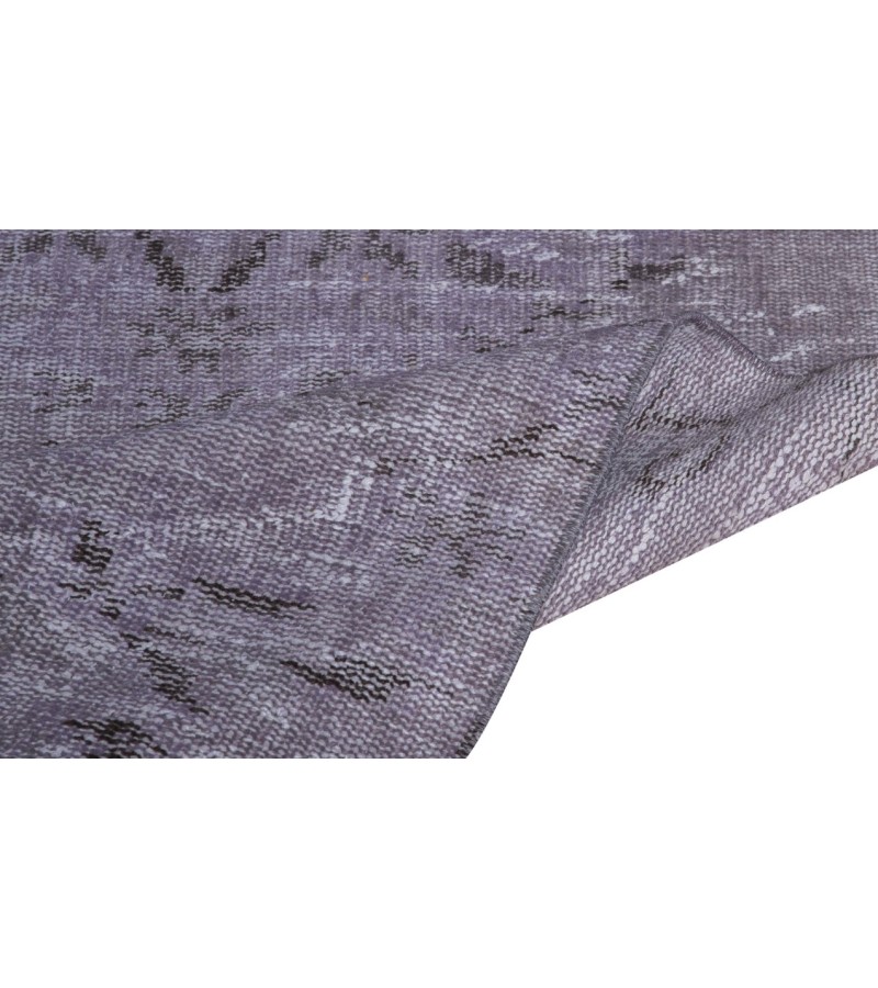 3X9 Feet . Gray Color Vintage Runner Rug , Turkish Anatolian Hand Knotted Rug , No Repair Perfect Condition , Runner Rug