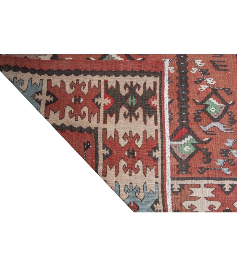 3 X 9 Feet . Turkish Hand Knotted Wool Runner Rug , Anatolian  Hand PAttern Antique Rug , No Repeair PErfect Condition , Anatolian Rug