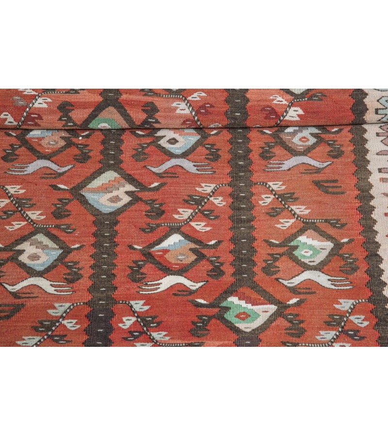 3 X 9 Feet . Turkish Hand Knotted Wool Runner Rug , Anatolian  Hand PAttern Antique Rug , No Repeair PErfect Condition , Anatolian Rug