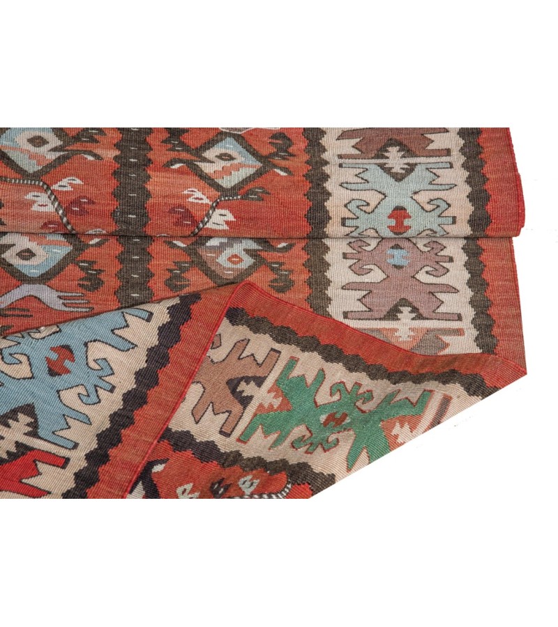 3 X 9 Feet . Turkish Hand Knotted Wool Runner Rug , Anatolian  Hand PAttern Antique Rug , No Repeair PErfect Condition , Anatolian Rug