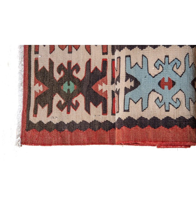 3 X 9 Feet . Turkish Hand Knotted Wool Runner Rug , Anatolian  Hand PAttern Antique Rug , No Repeair PErfect Condition , Anatolian Rug