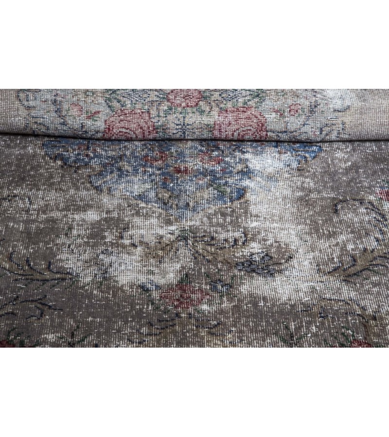 7X10 Feet. Turkish Antique Vintage Rug , Persian PAttern Rug , Hand Knotted Area Rug , Overdyed Muted Rug , No Repeair Perfect Condition Rug