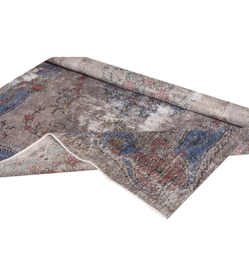 7X10 Feet. Turkish Antique Vintage Rug , Persian PAttern Rug , Hand Knotted Area Rug , Overdyed Muted Rug , No Repeair Perfect Condition Rug