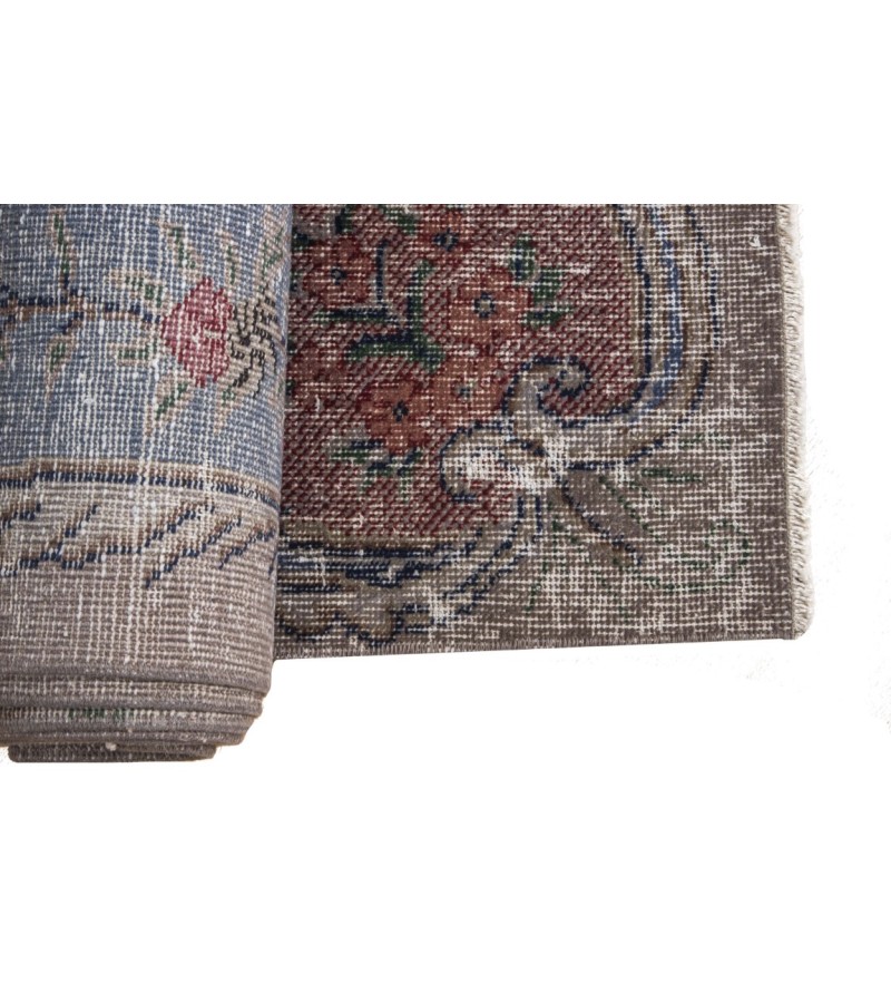 7X10 Feet. Turkish Antique Vintage Rug , Persian PAttern Rug , Hand Knotted Area Rug , Overdyed Muted Rug , No Repeair Perfect Condition Rug