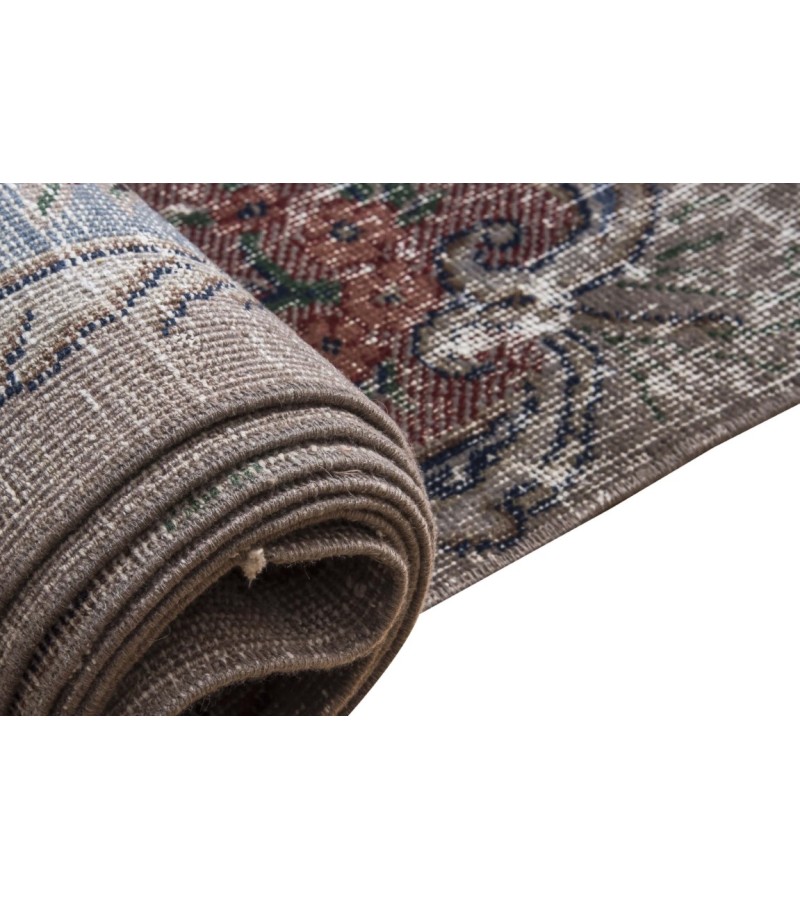 7X10 Feet. Turkish Antique Vintage Rug , Persian PAttern Rug , Hand Knotted Area Rug , Overdyed Muted Rug , No Repeair Perfect Condition Rug