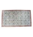 6 X 10 Feet .  Turkish Hand Knotted Antique Rug , Pastel Color Rug , No Repeair Perfect Condition Rug ,  Mid-Country  Oushak Overdyed Rug 